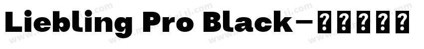 Liebling Pro Black字体转换